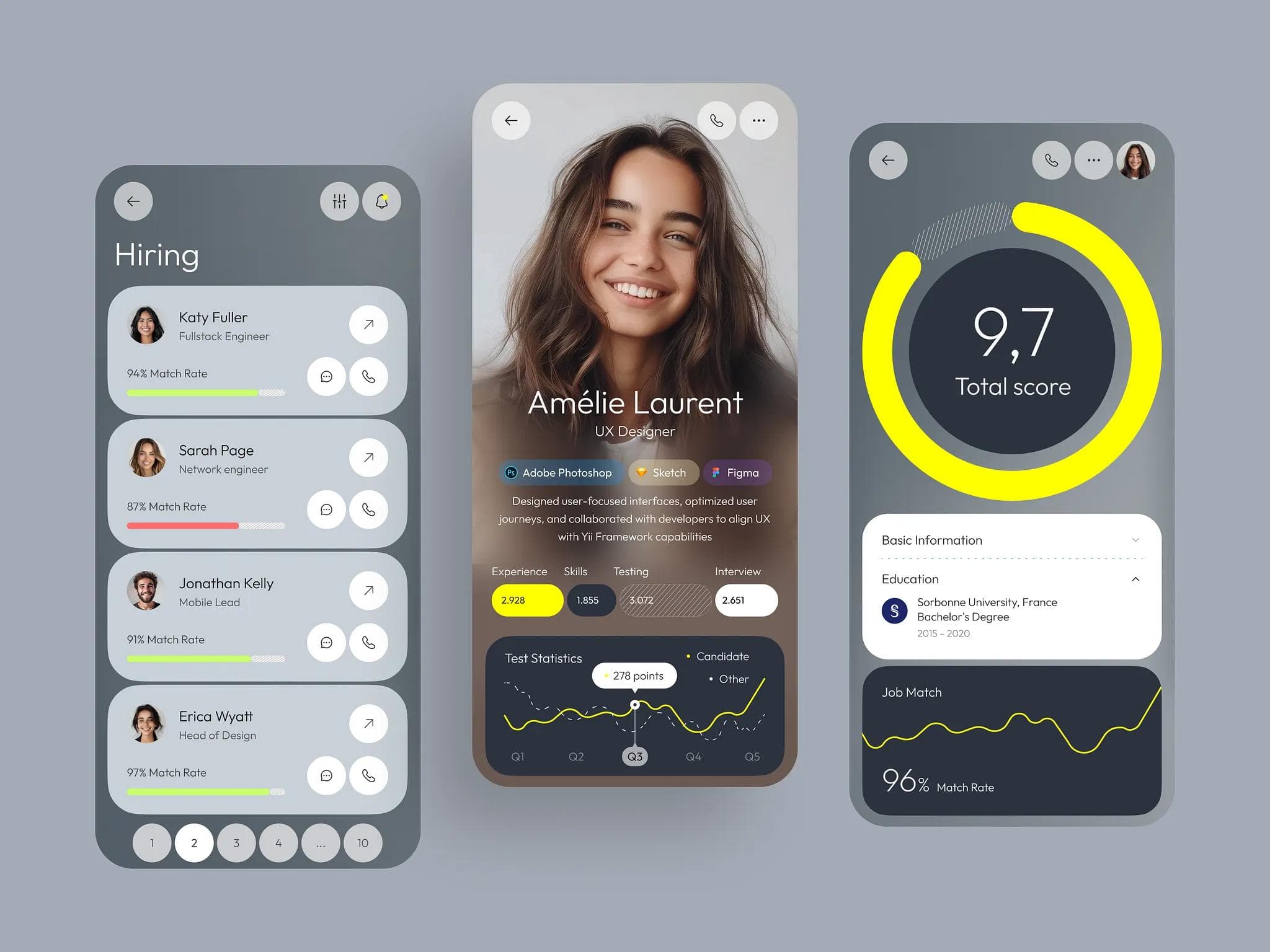 Mobile app design and branding mockup