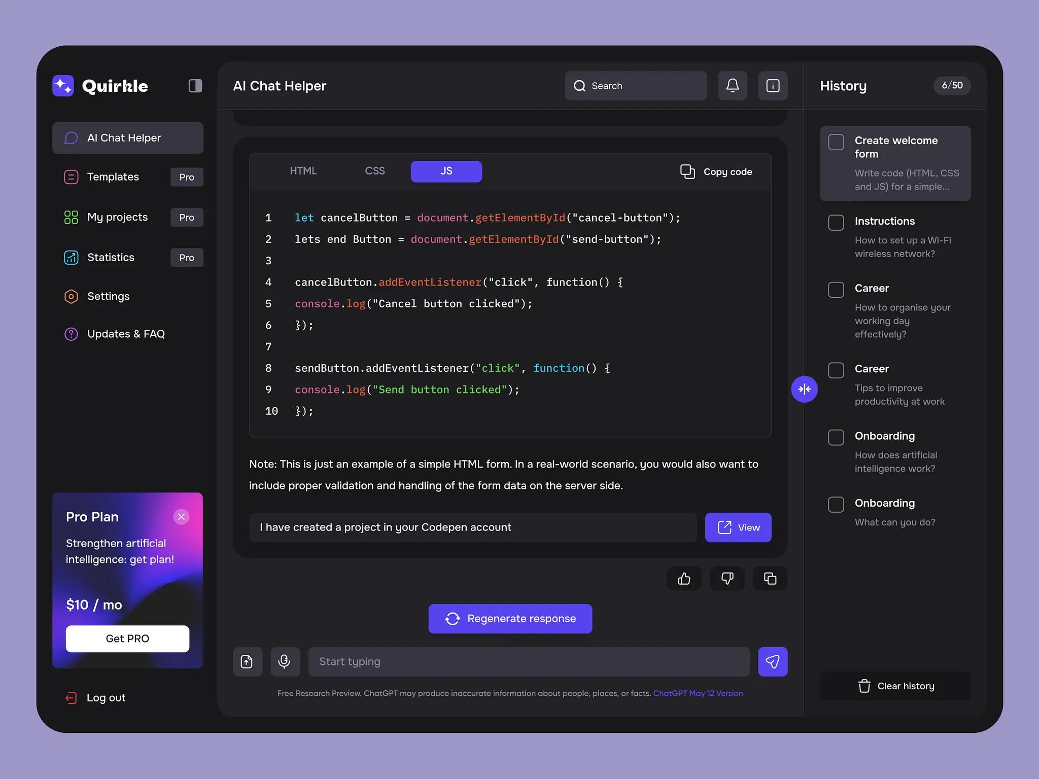 AI Chatbot Development