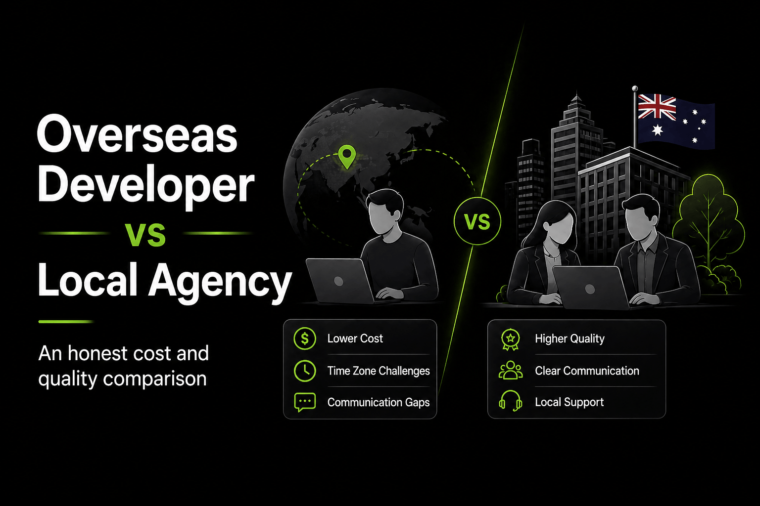 Hiring an Overseas Web Developer vs a Local Australian Agency