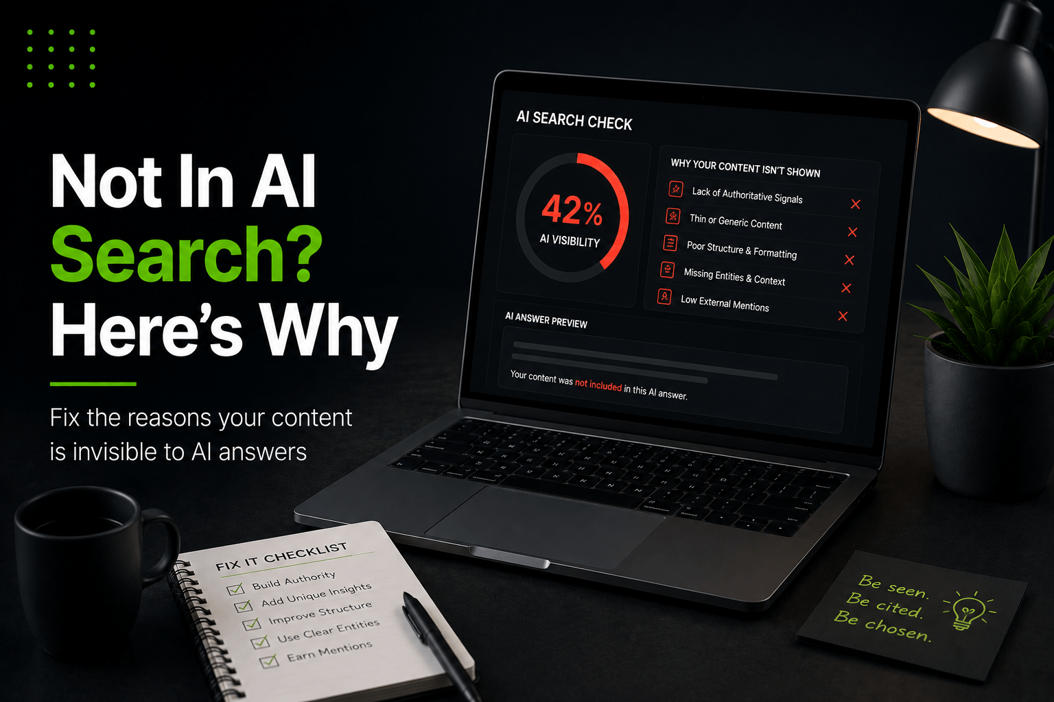 Why Your Content Is Not Appearing in AI-Generated Answers