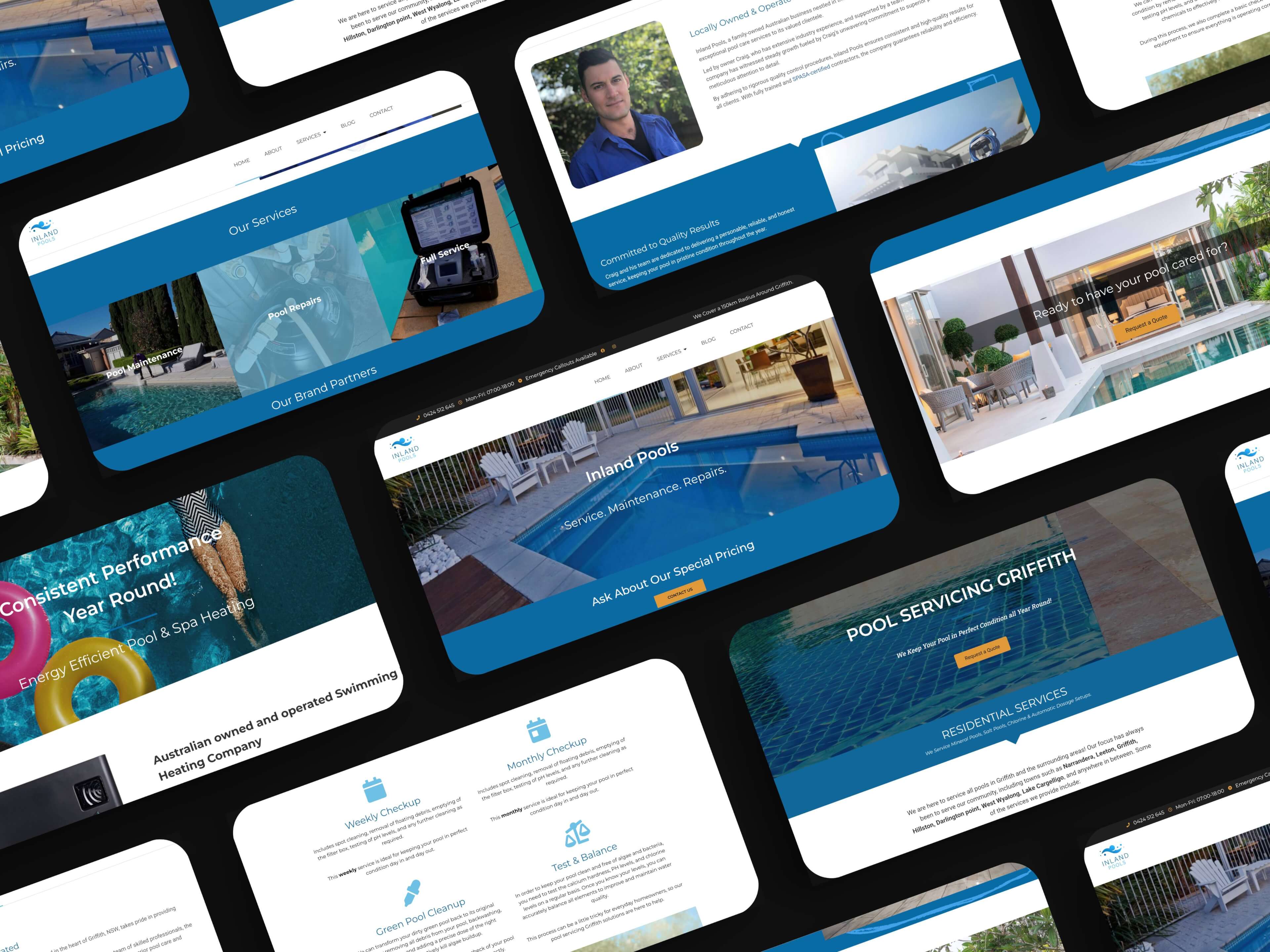 Pool cleaning Website