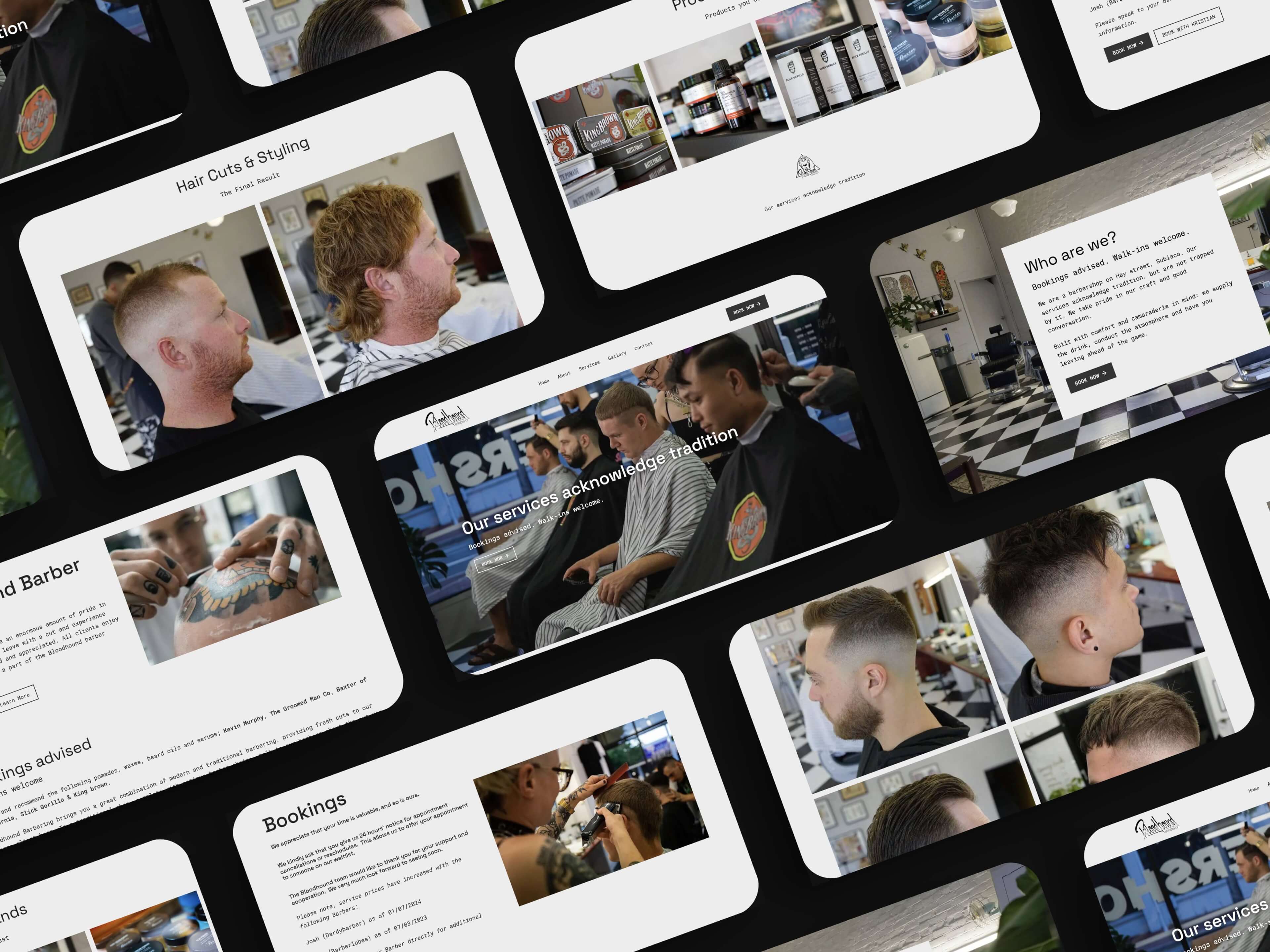 Modern Barber Shop website